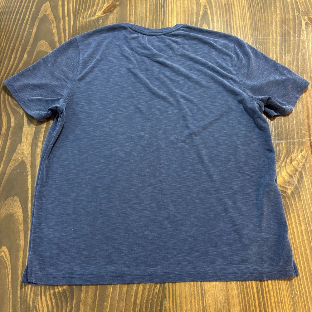 Tommy Bahama‎ Mens Blue Slub Knit Marlin Logo Short Sleeve T-Shirt XL - Picture 2 of 6